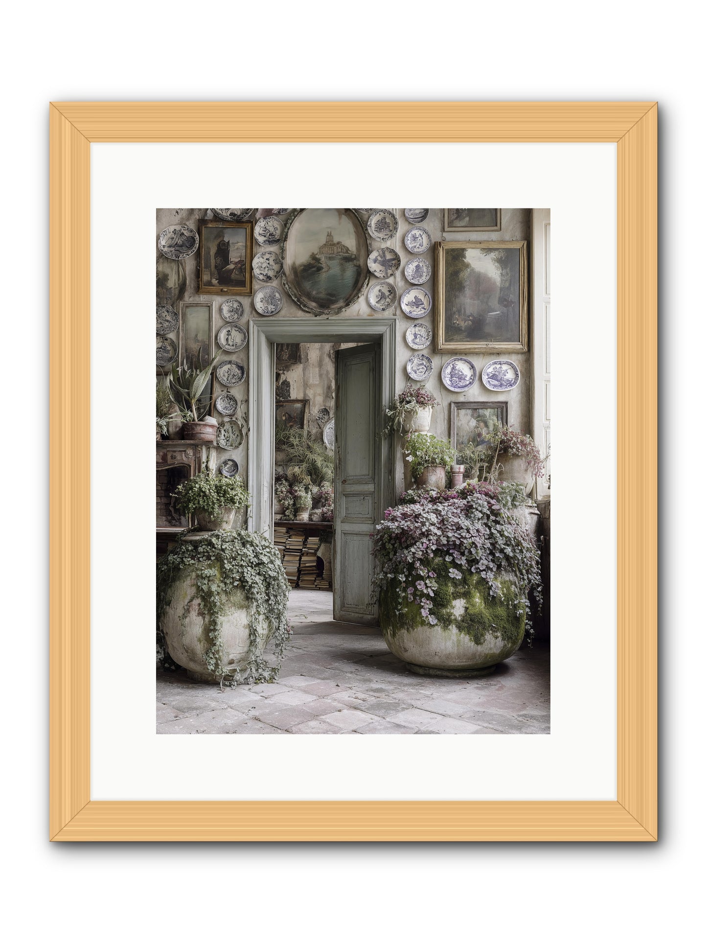 Wild sweetness -- Framed Print - Natural 12x16