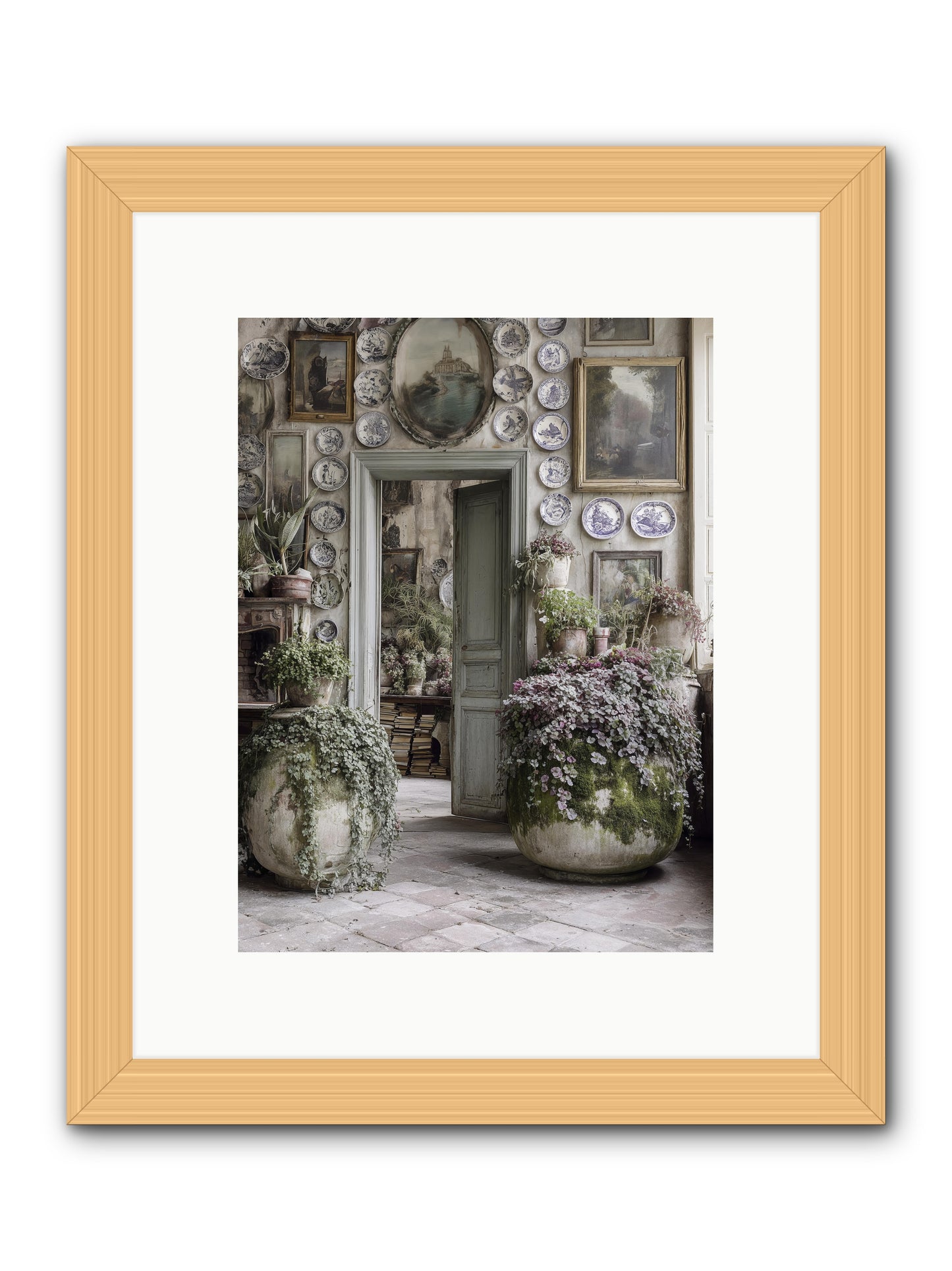 Wild sweetness -- Framed Print - Natural 9x12