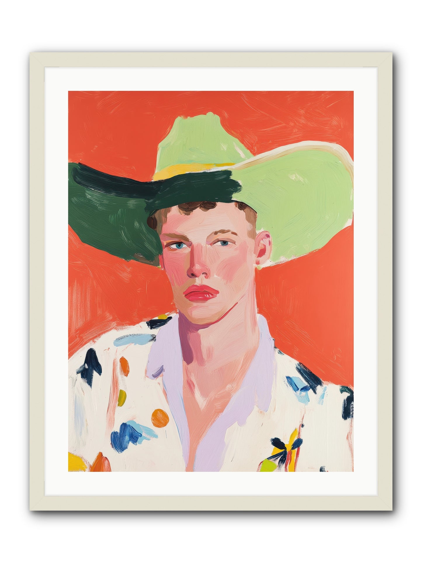 Wildfire Rodeo -- Framed Print - White 24x32