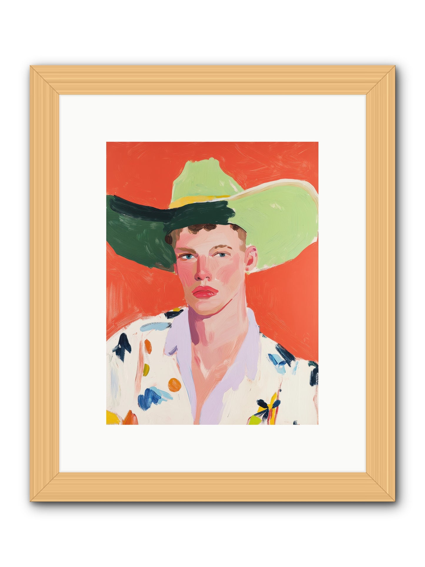 Wildfire Rodeo -- Framed Print - Natural 9x12