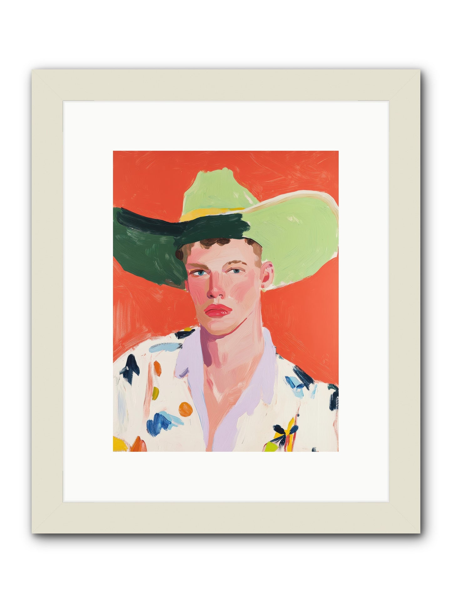Wildfire Rodeo -- Framed Print - White 9x12