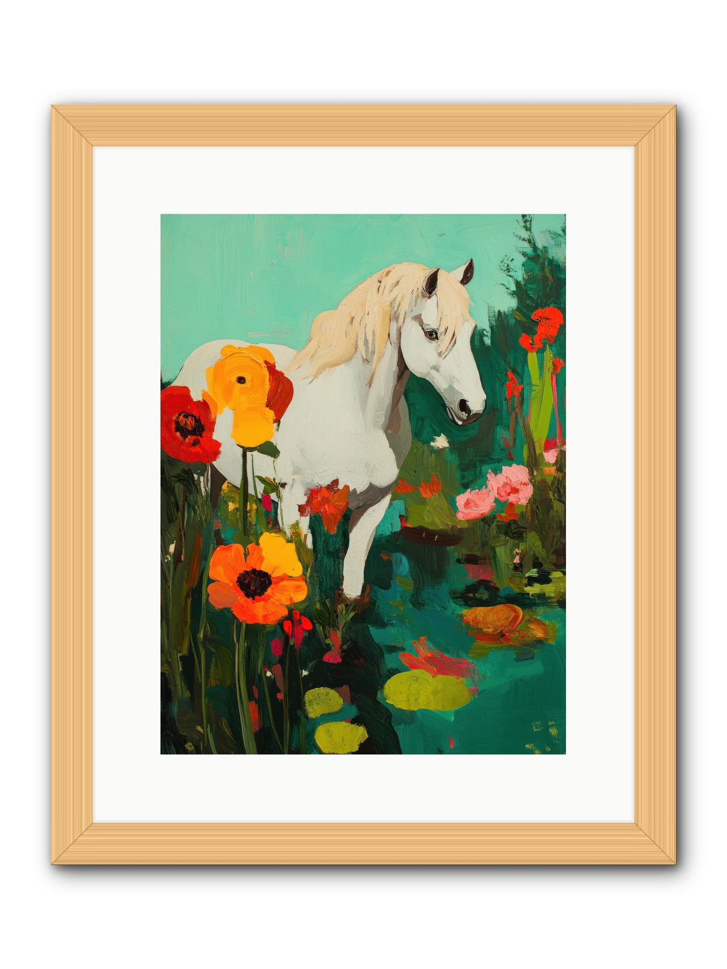Wildflower -- Framed Print - Natural 12x16