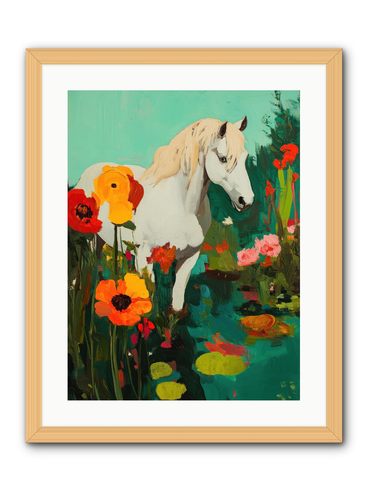 Wildflower -- Framed Print - Natural 18x24