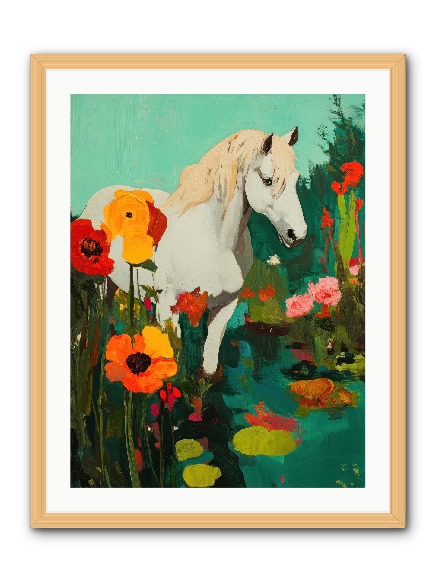 Wildflower -- Framed Print - Natural 24x32