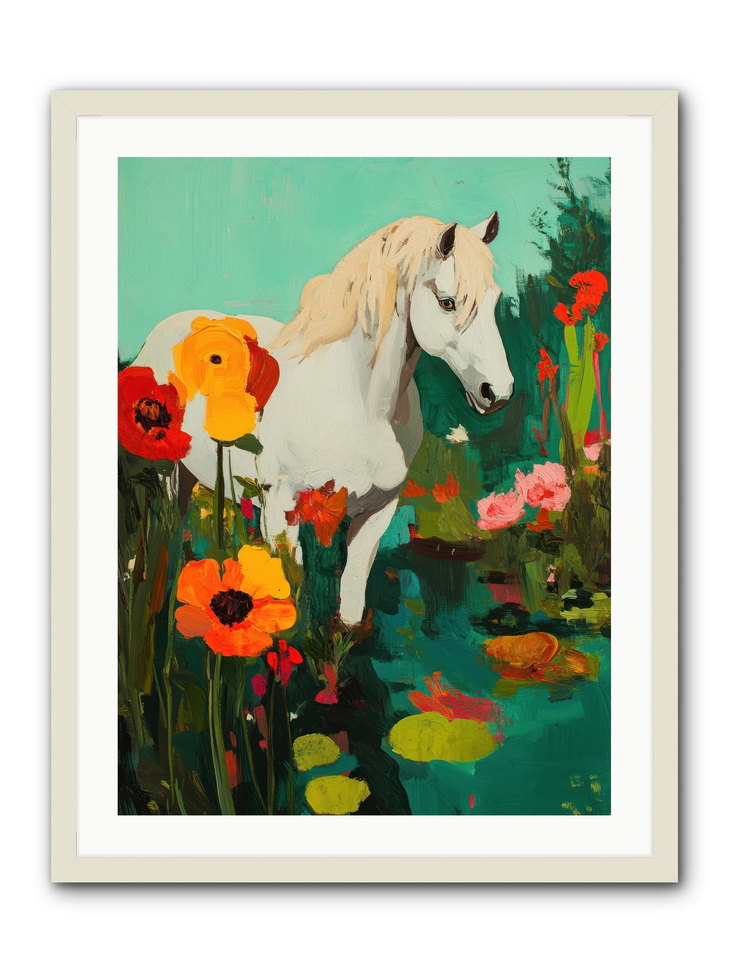 Wildflower -- Framed Print - White 24x32