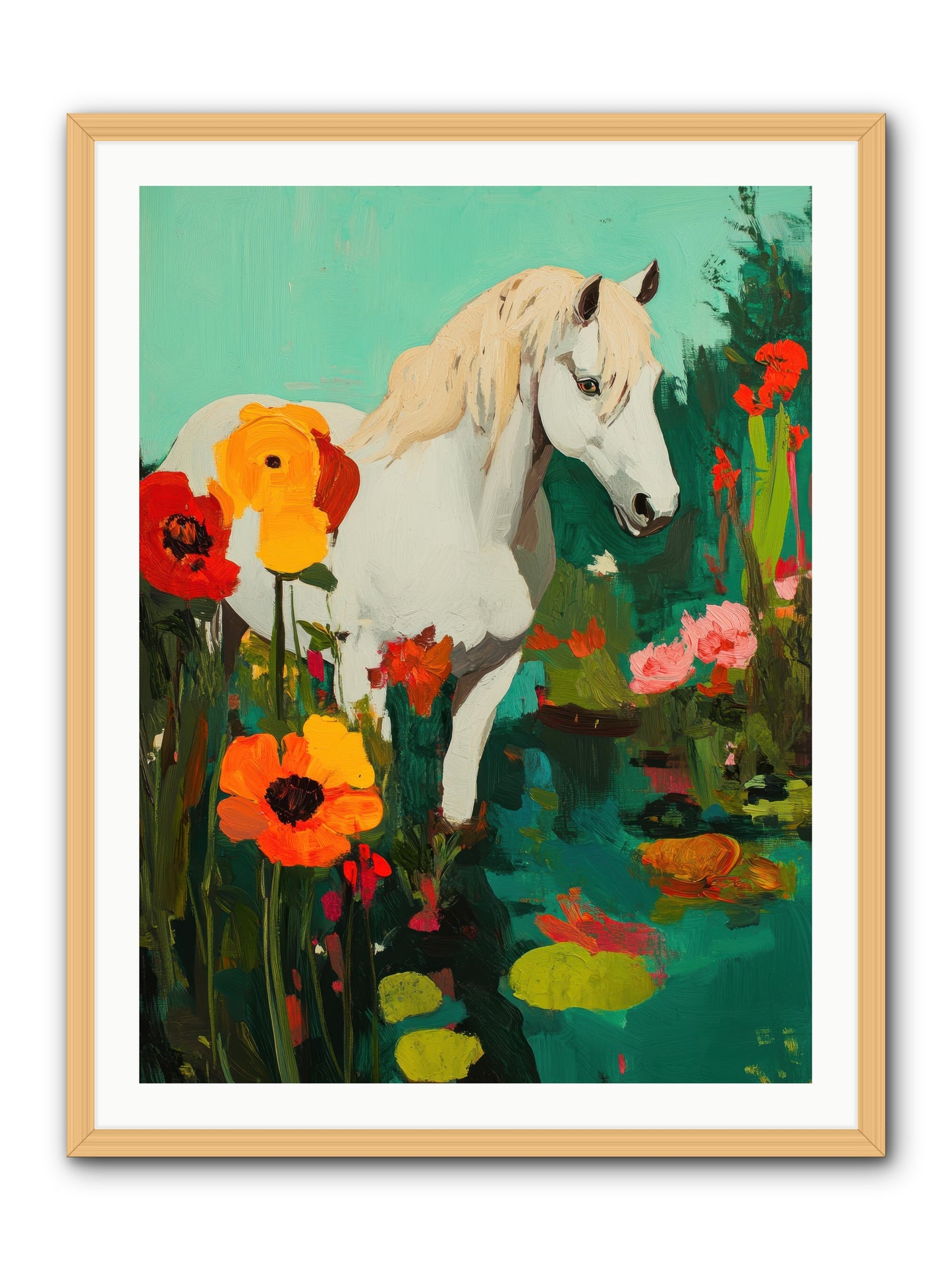 Wildflower -- Framed Print - Natural 30x40