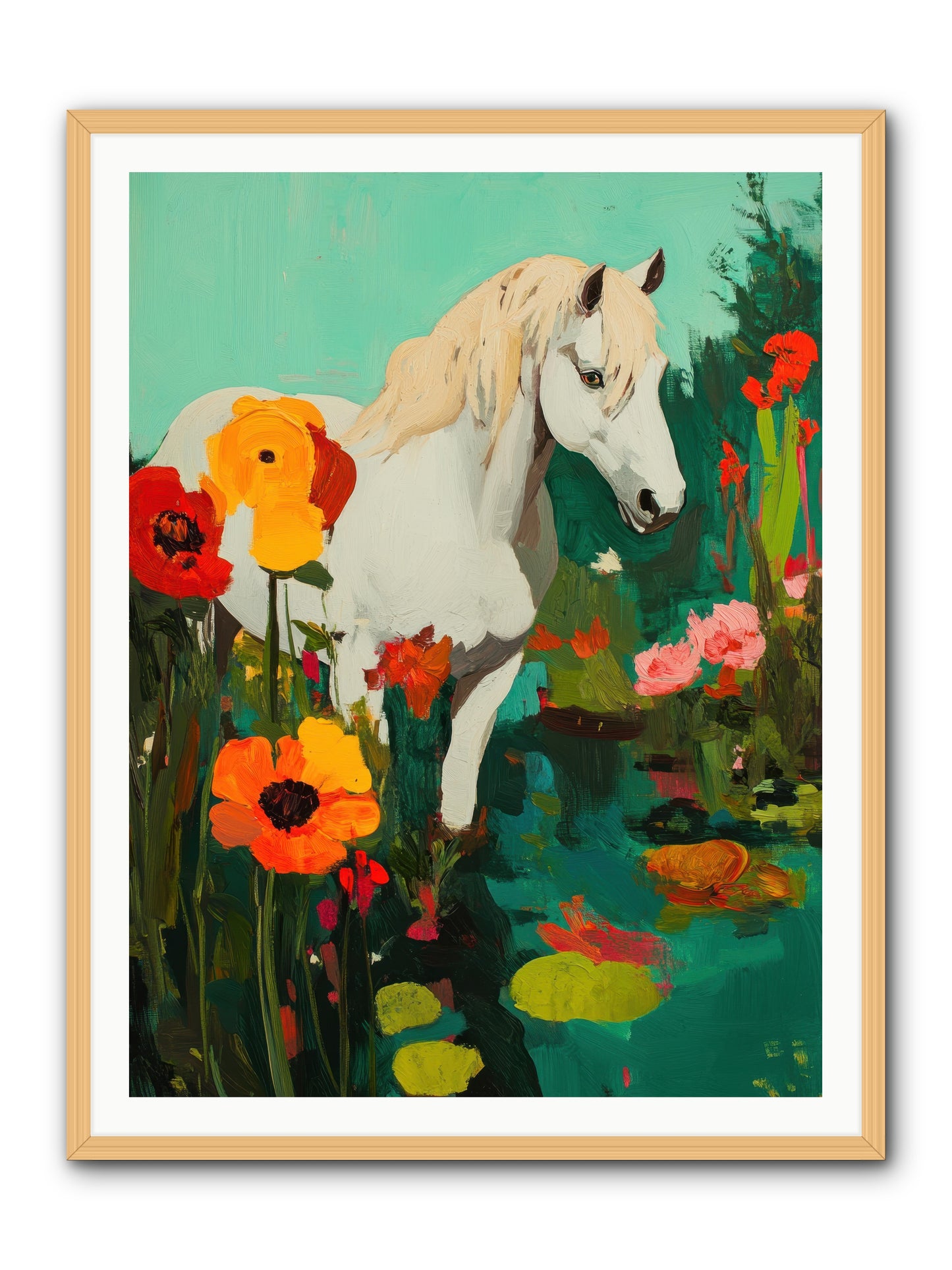 Wildflower -- Framed Print - Natural 36x48