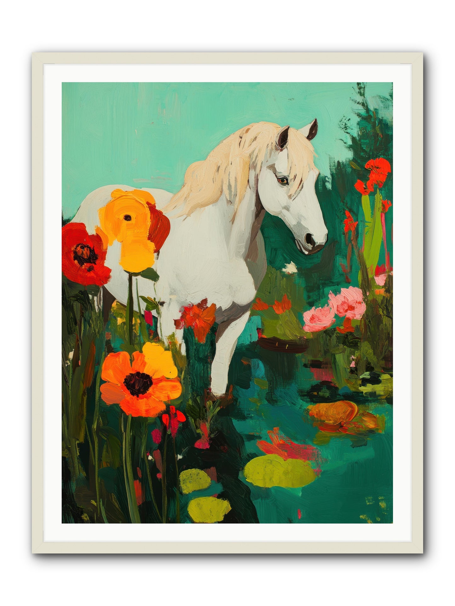 Wildflower -- Framed Print - White 36x48