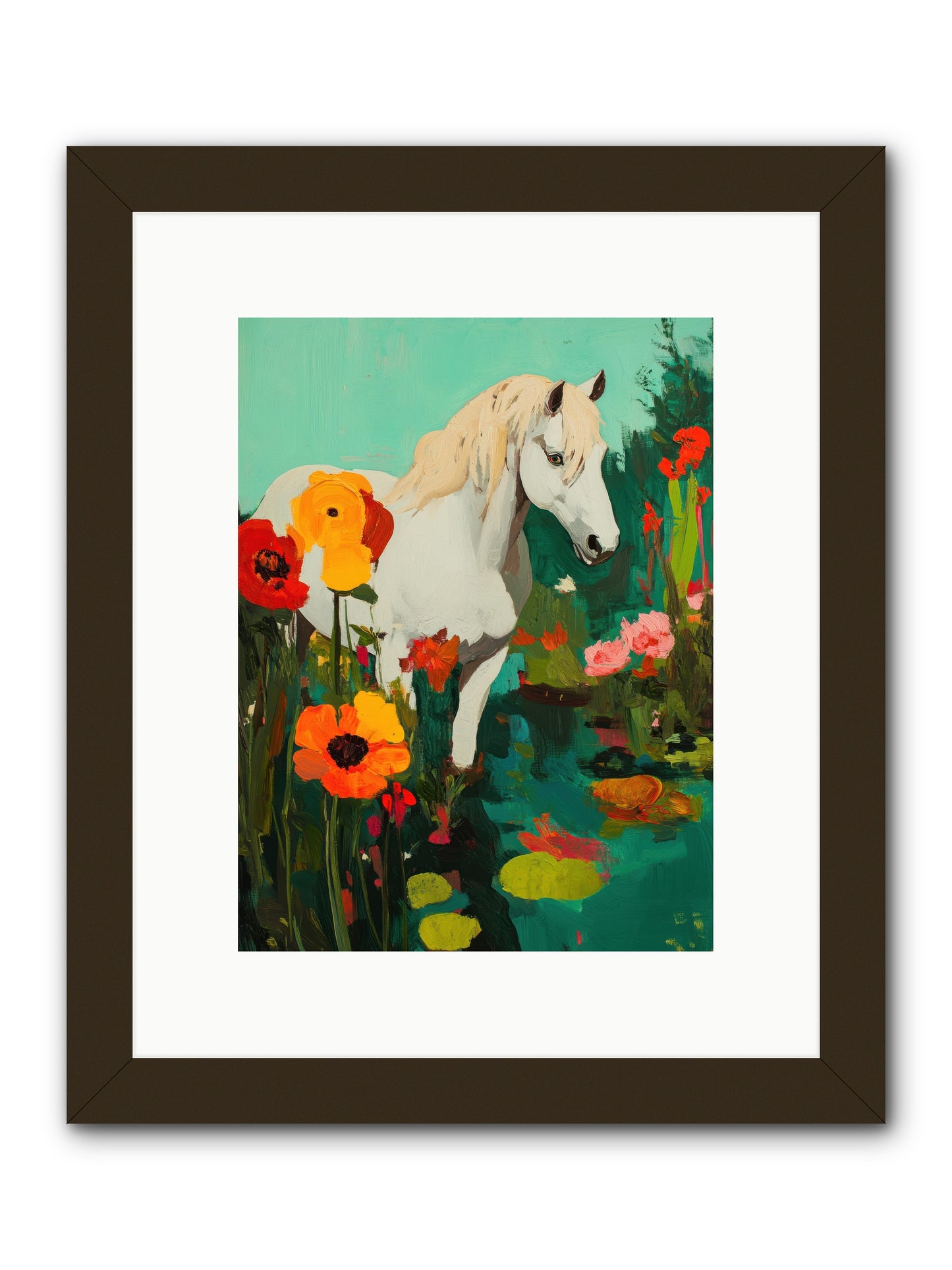 Wildflower -- Framed Print - Black 9x12