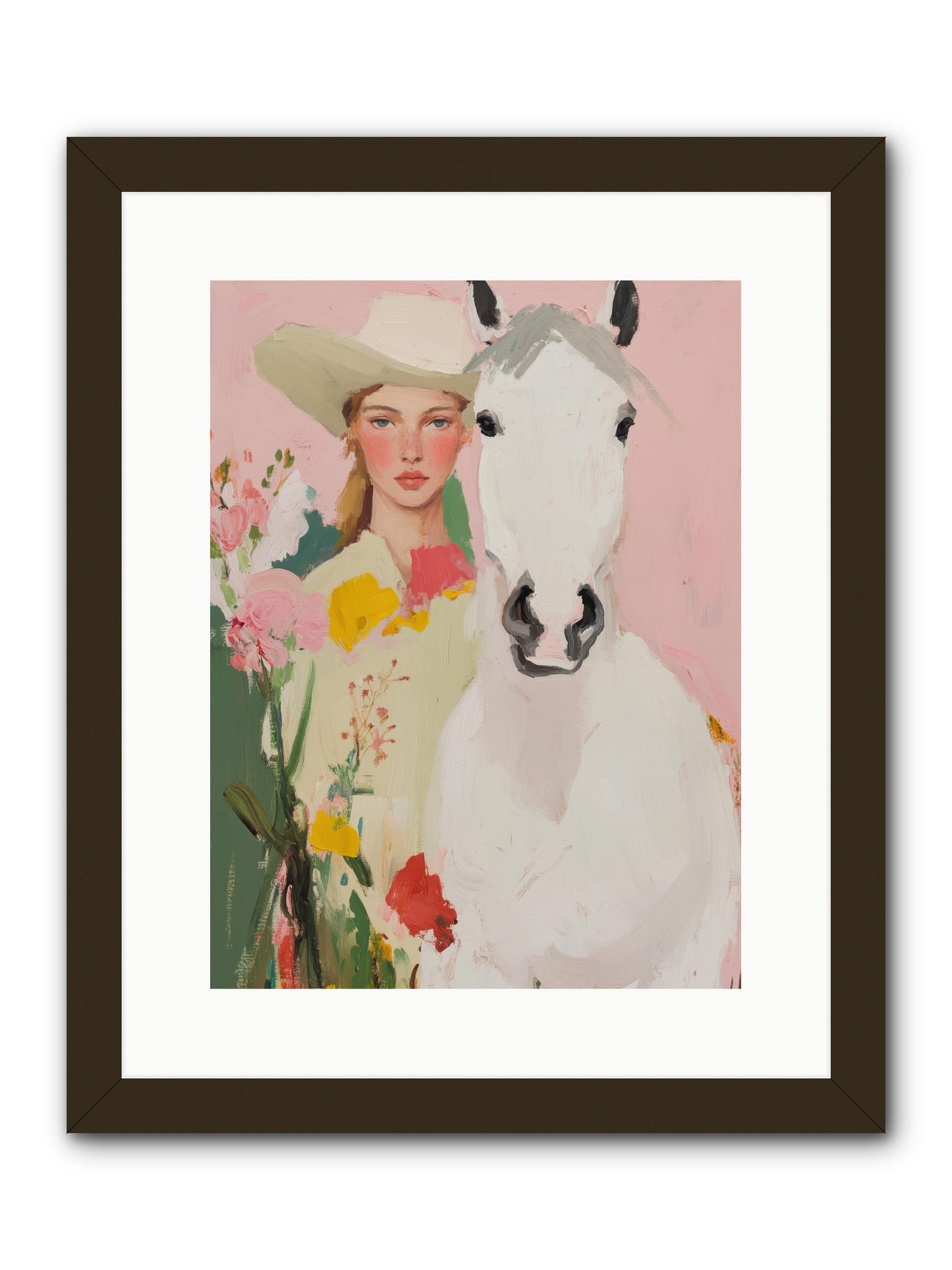 Wildflower Keeper -- Framed Print - Black 12x16