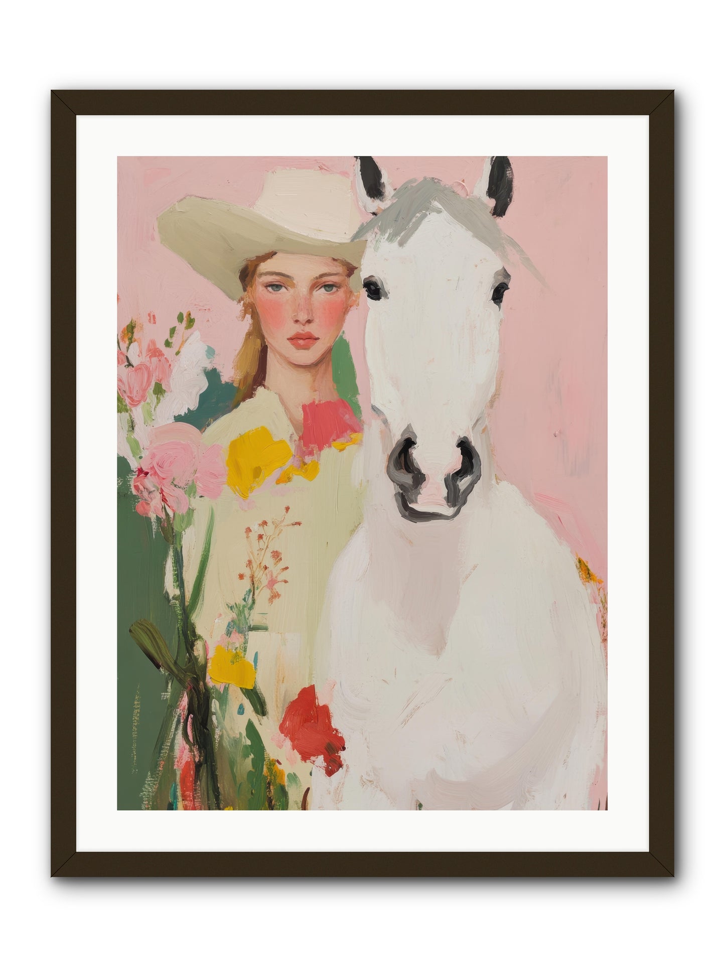 Wildflower Keeper -- Framed Print - Black 24x32