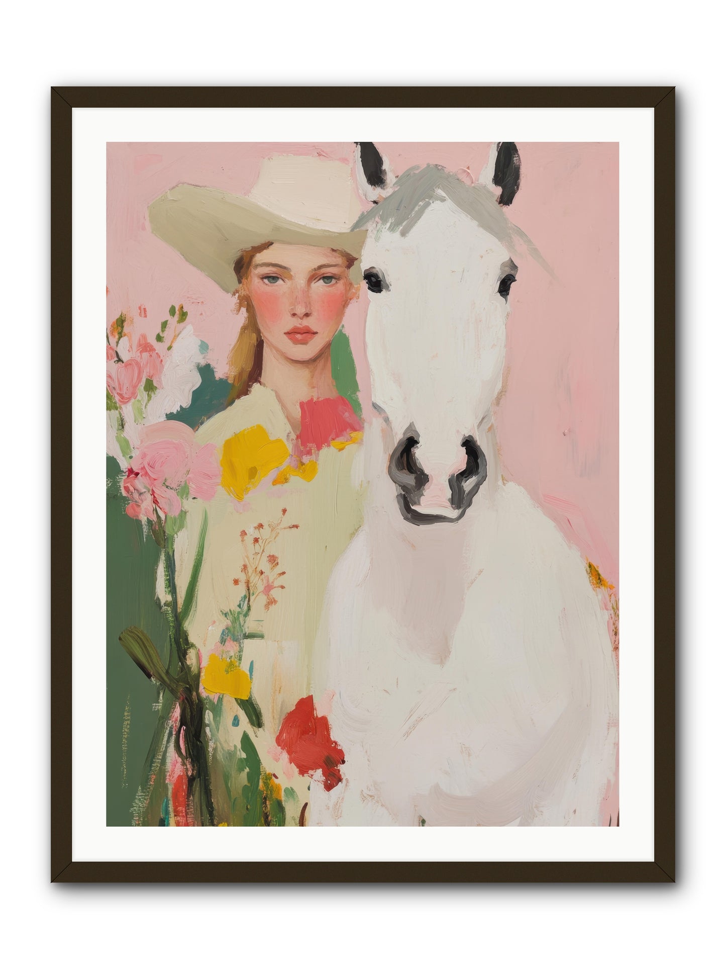 Wildflower Keeper -- Framed Print - Black 30x40