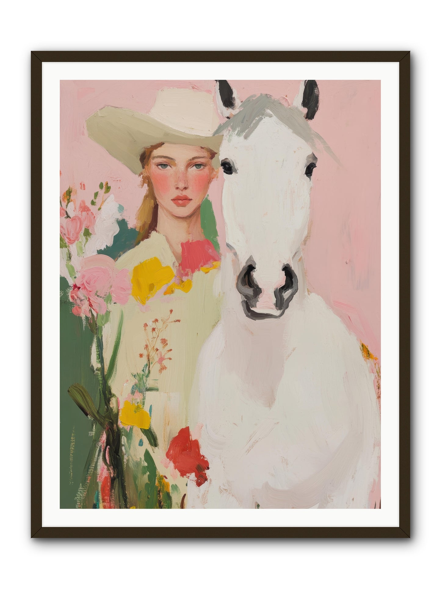 Wildflower Keeper -- Framed Print - Black 36x48