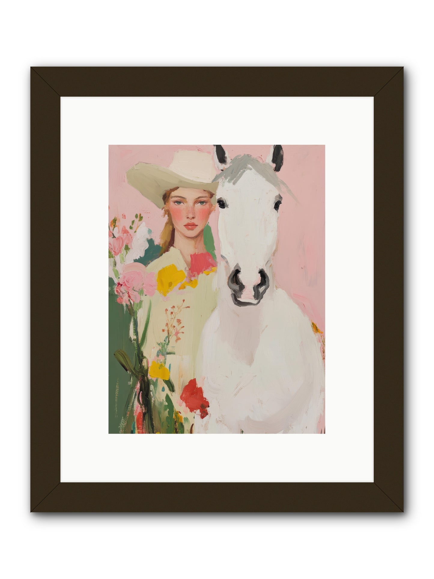 Wildflower Keeper -- Framed Print - Black 9x12