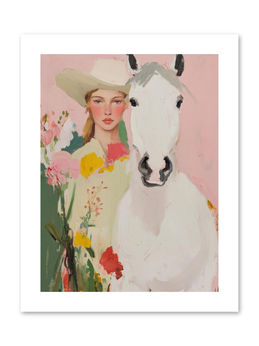 Wildflower Keeper -- Paper Print 9x12