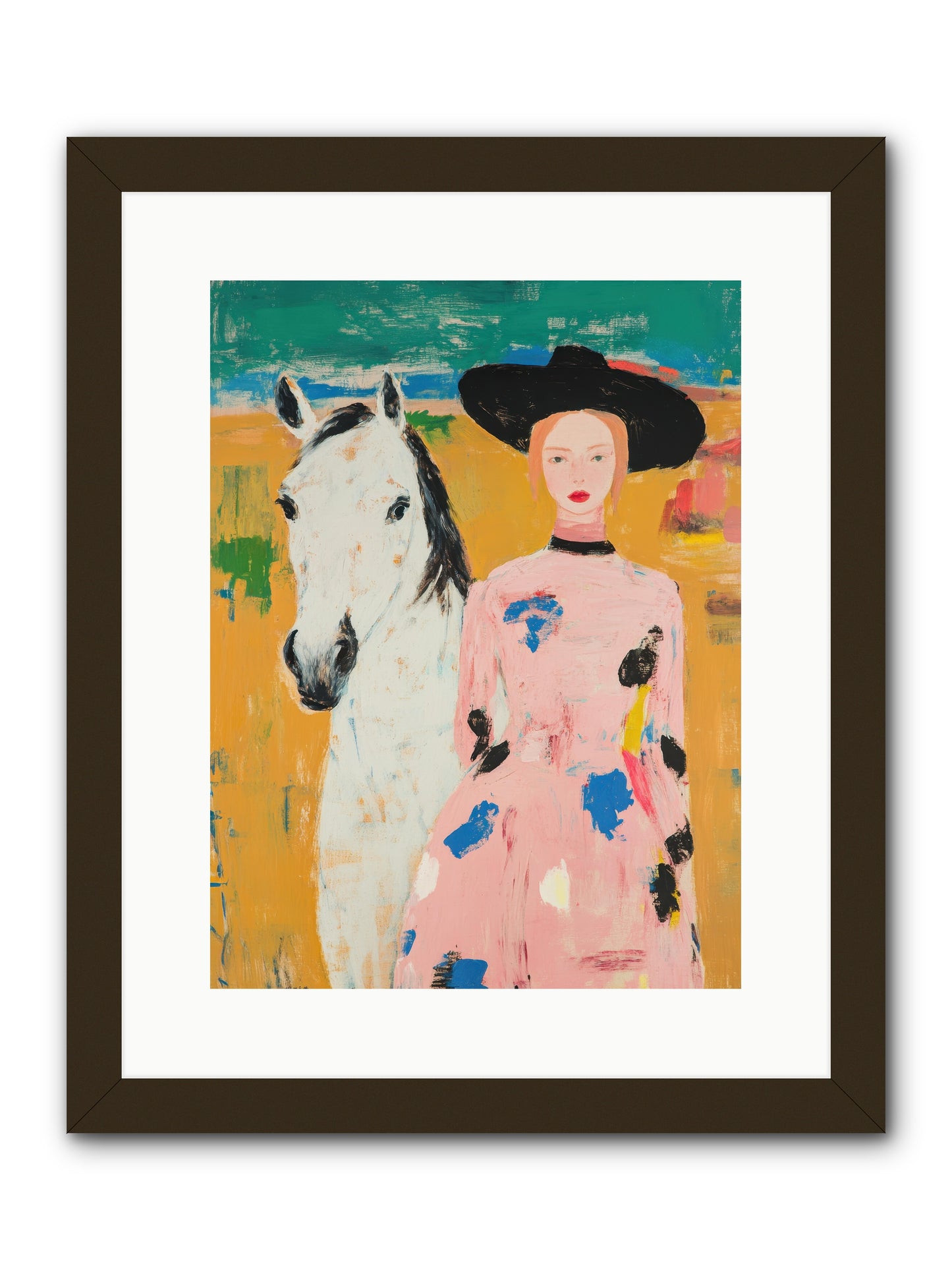 Wildflower Trail Memoirs -- Framed Print - Black 12x16