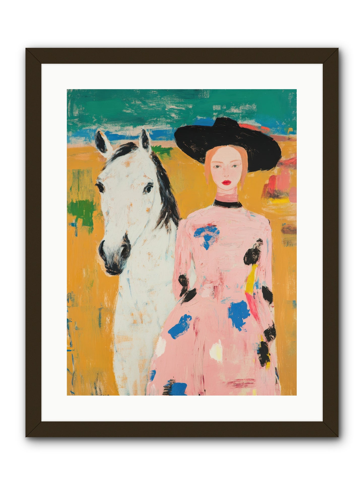 Wildflower Trail Memoirs -- Framed Print - Black 18x24