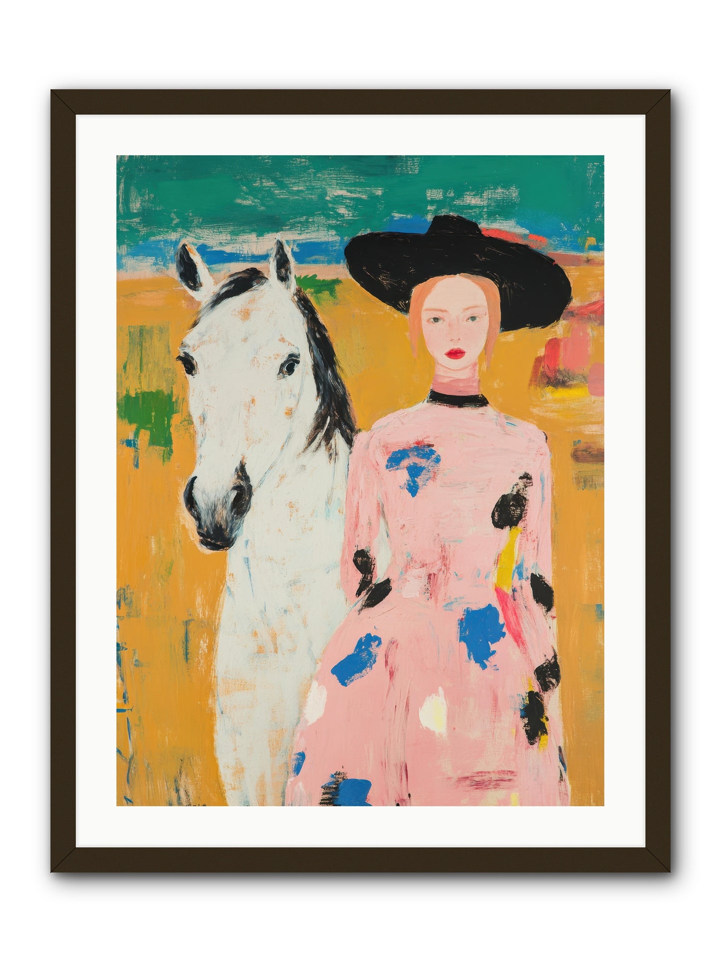 Wildflower Trail Memoirs -- Framed Print - Black 24x32