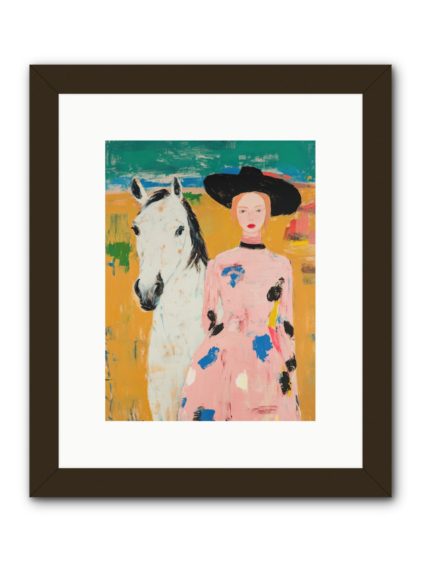 Wildflower Trail Memoirs -- Framed Print - Black 9x12