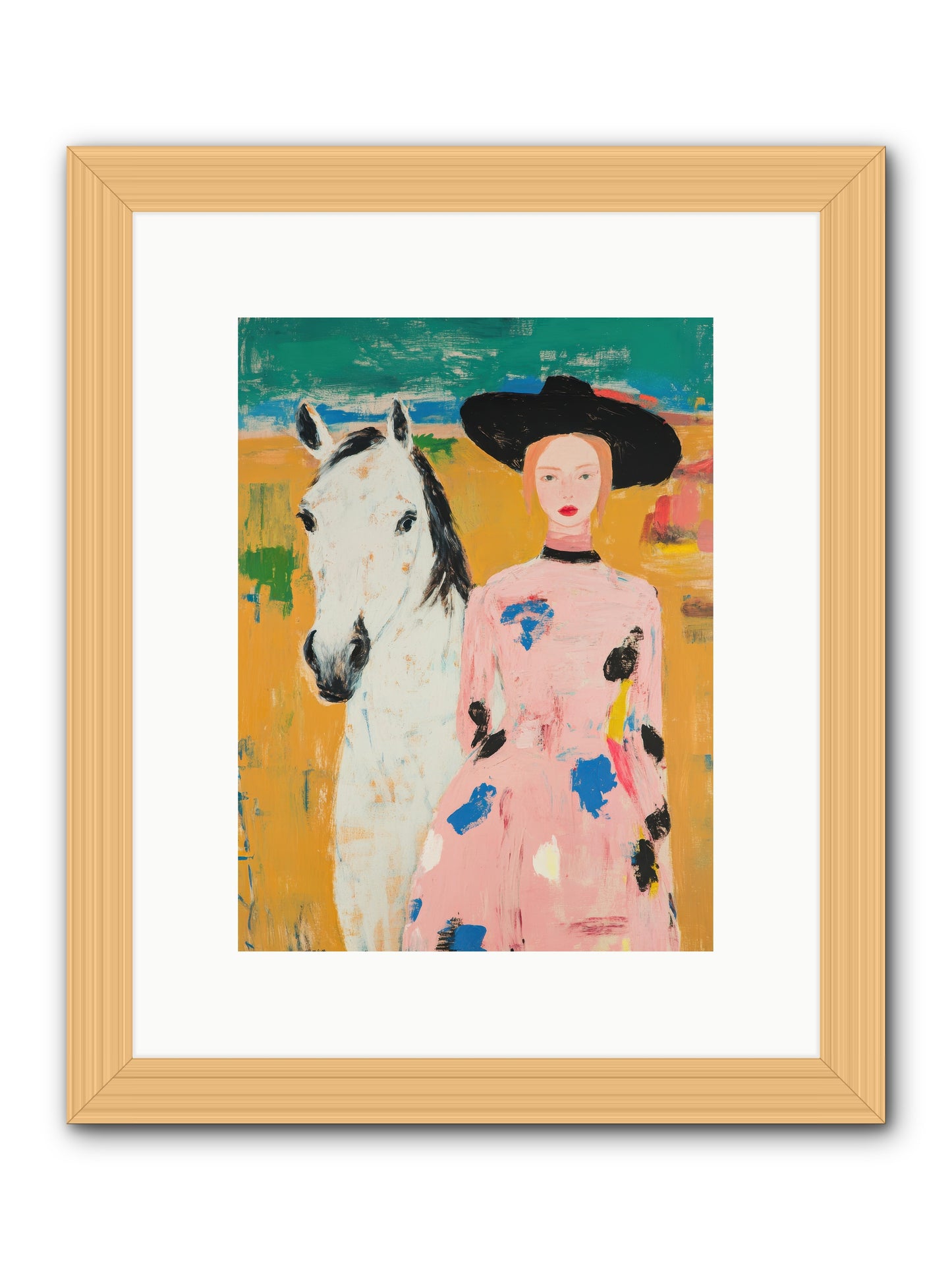Wildflower Trail Memoirs -- Framed Print - Natural 9x12