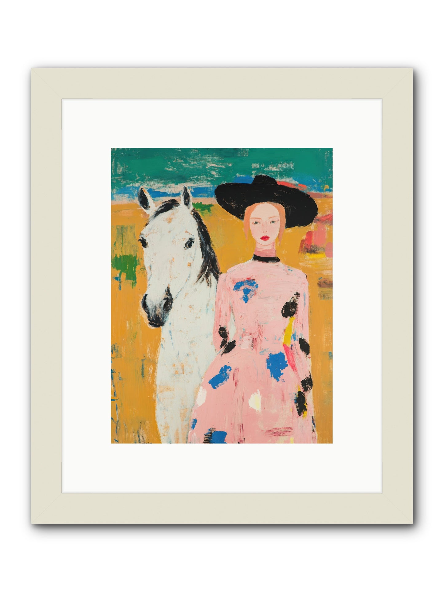 Wildflower Trail Memoirs -- Framed Print - White 9x12