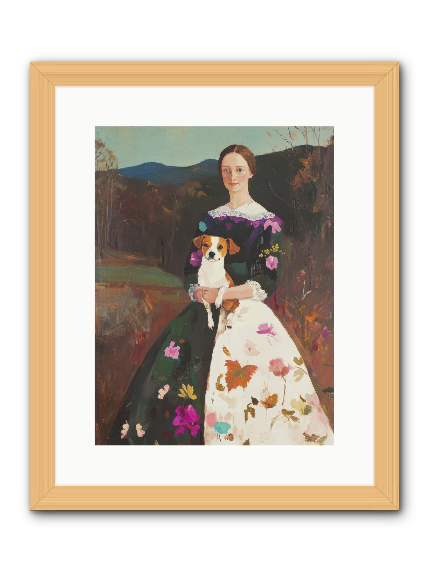 Wildflower Whispers -- Framed Print - Natural 12x16