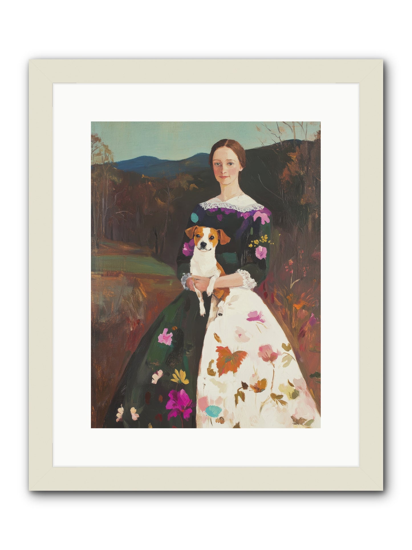 Wildflower Whispers -- Framed Print - White 12x16