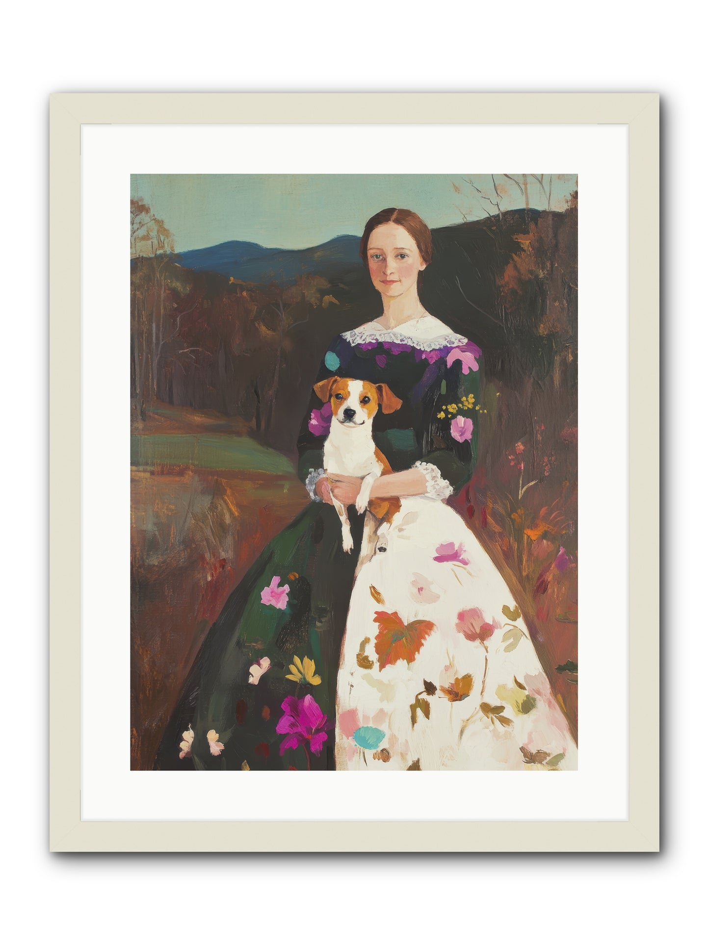 Wildflower Whispers -- Framed Print - White 18x24