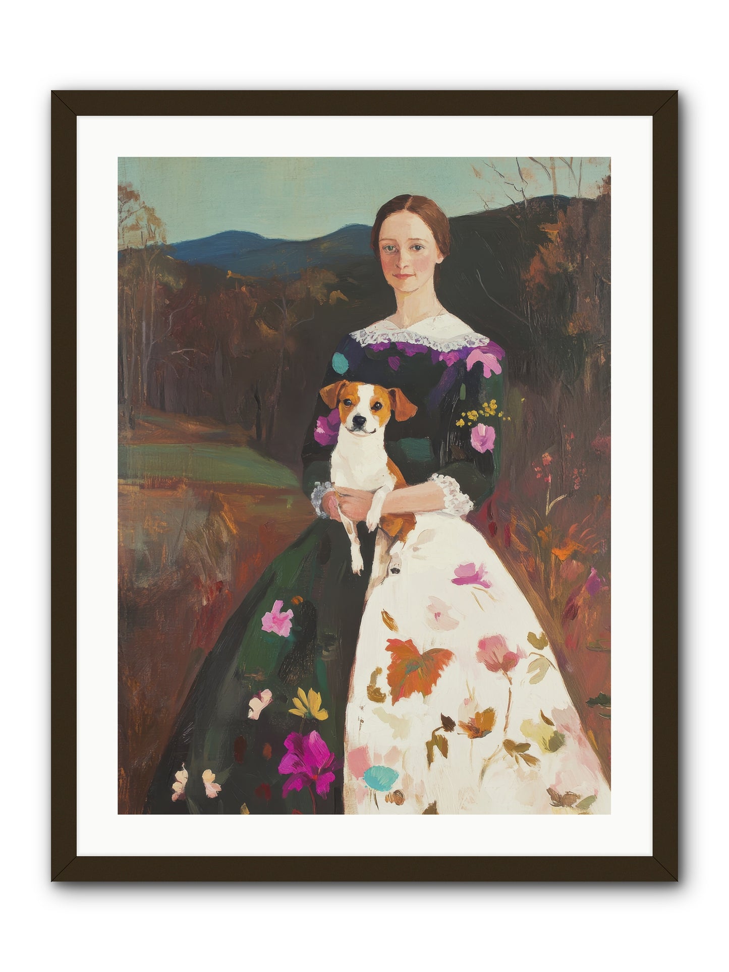Wildflower Whispers -- Framed Print - Black 24x32