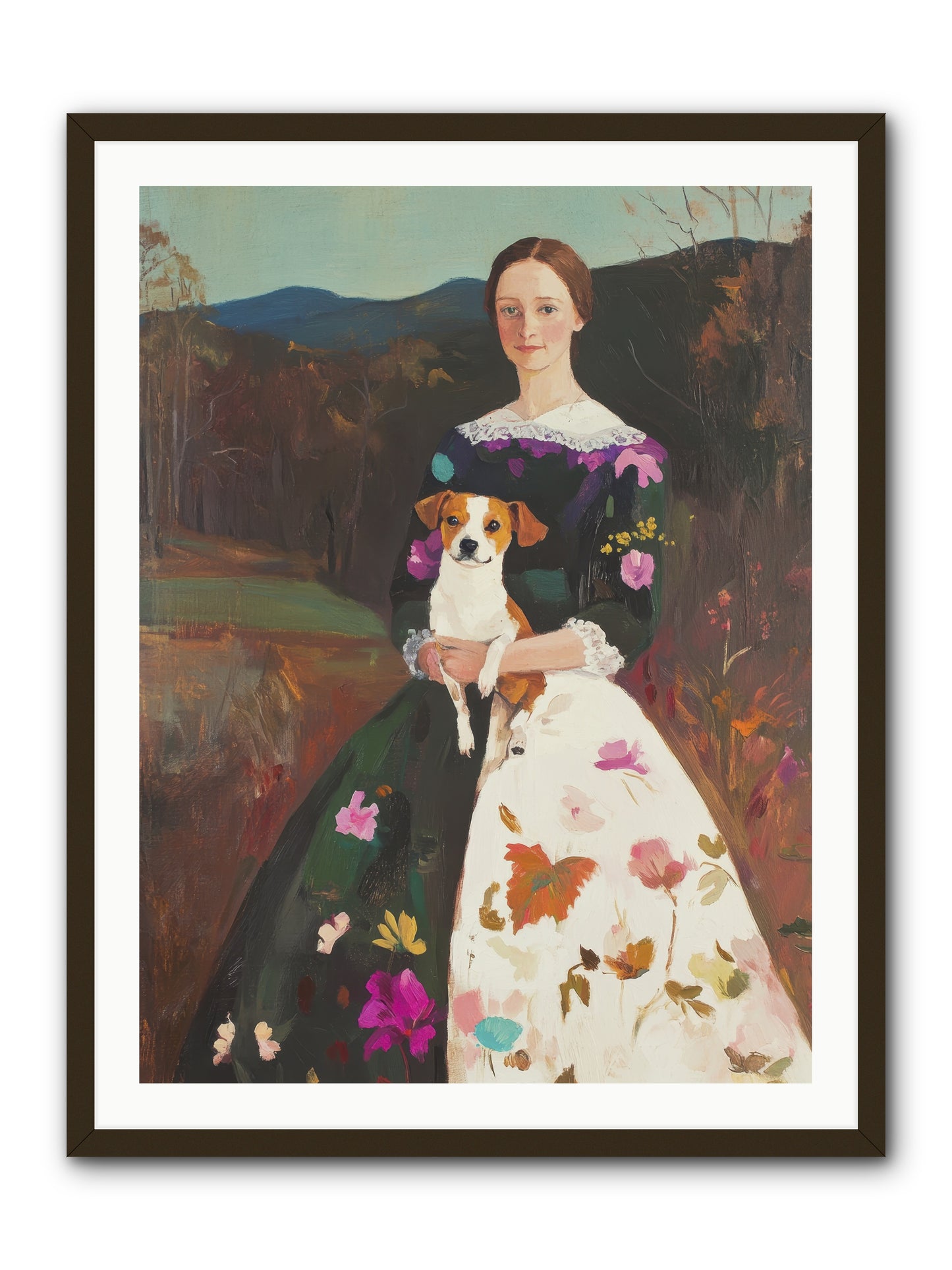 Wildflower Whispers -- Framed Print - Black 30x40
