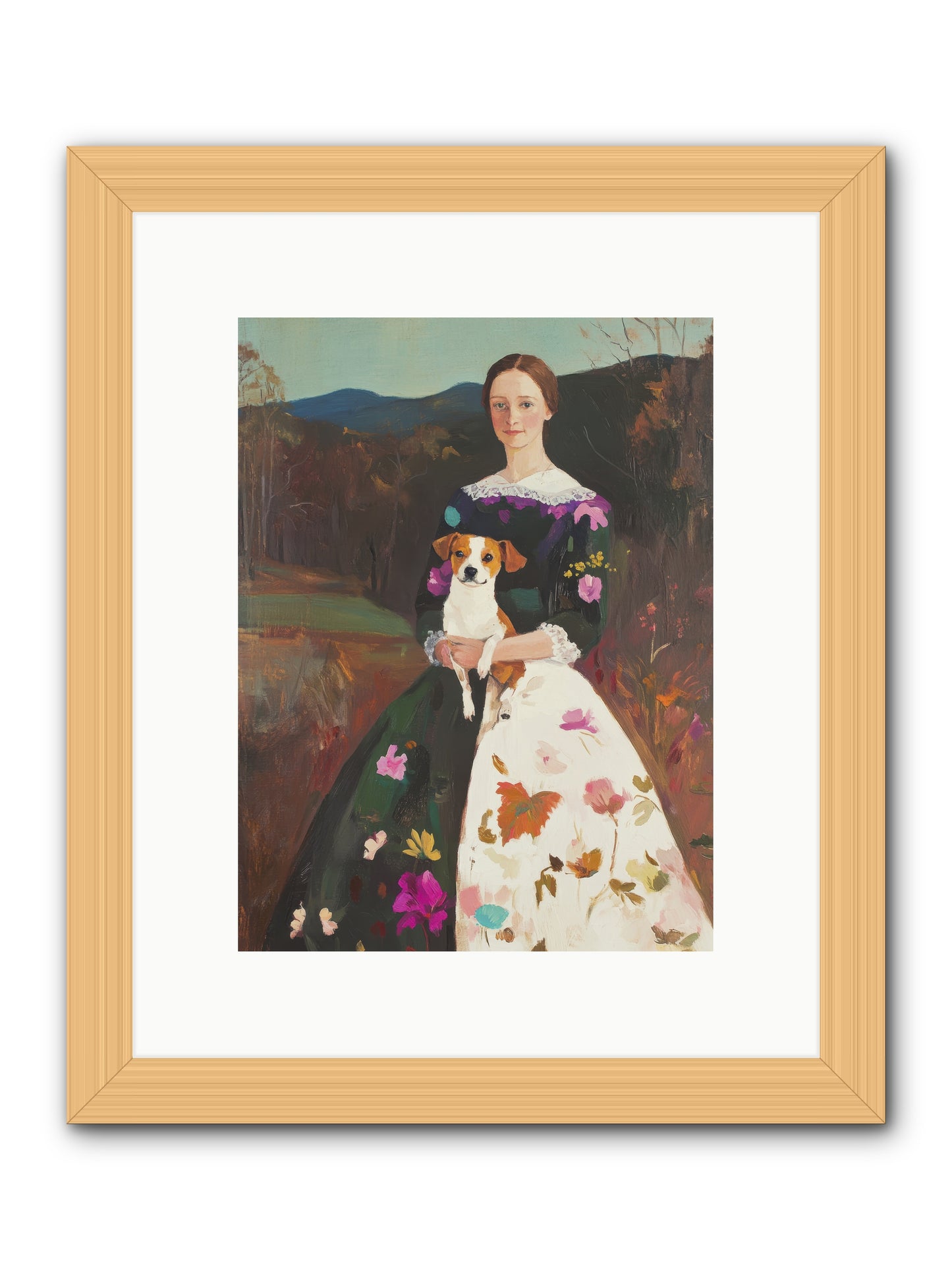 Wildflower Whispers -- Framed Print - Natural 9x12