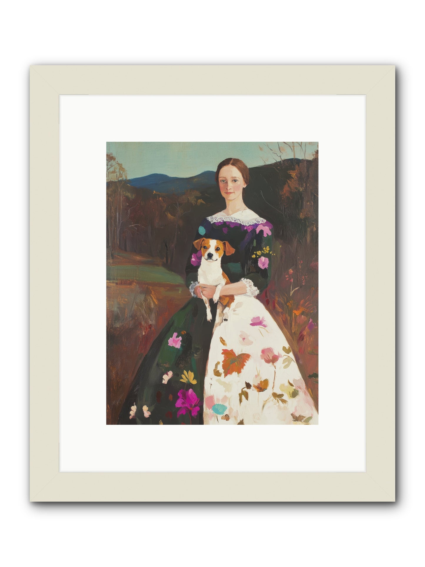 Wildflower Whispers -- Framed Print - White 9x12