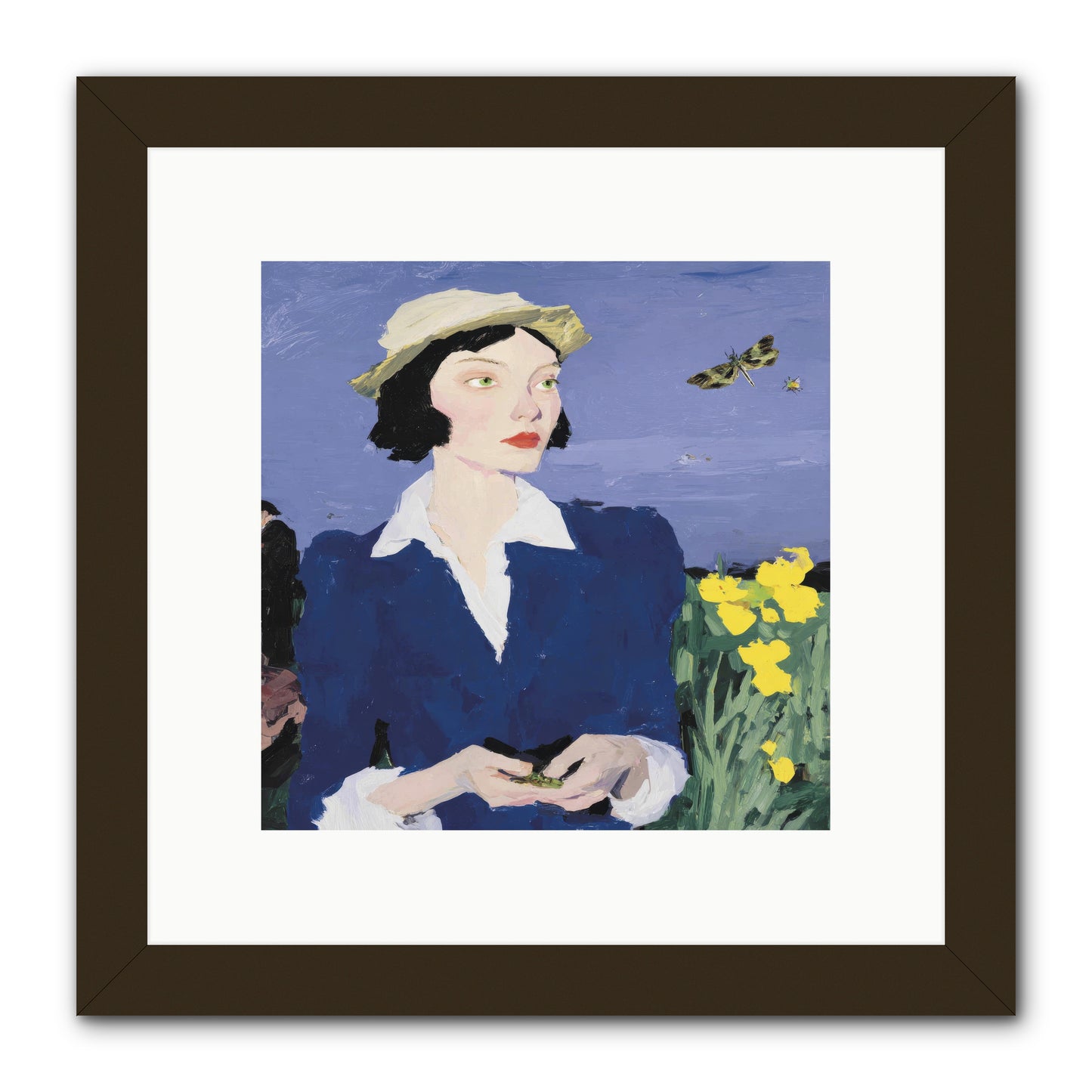 Wildness Joined for Tea -- Framed Print - Black 10x10