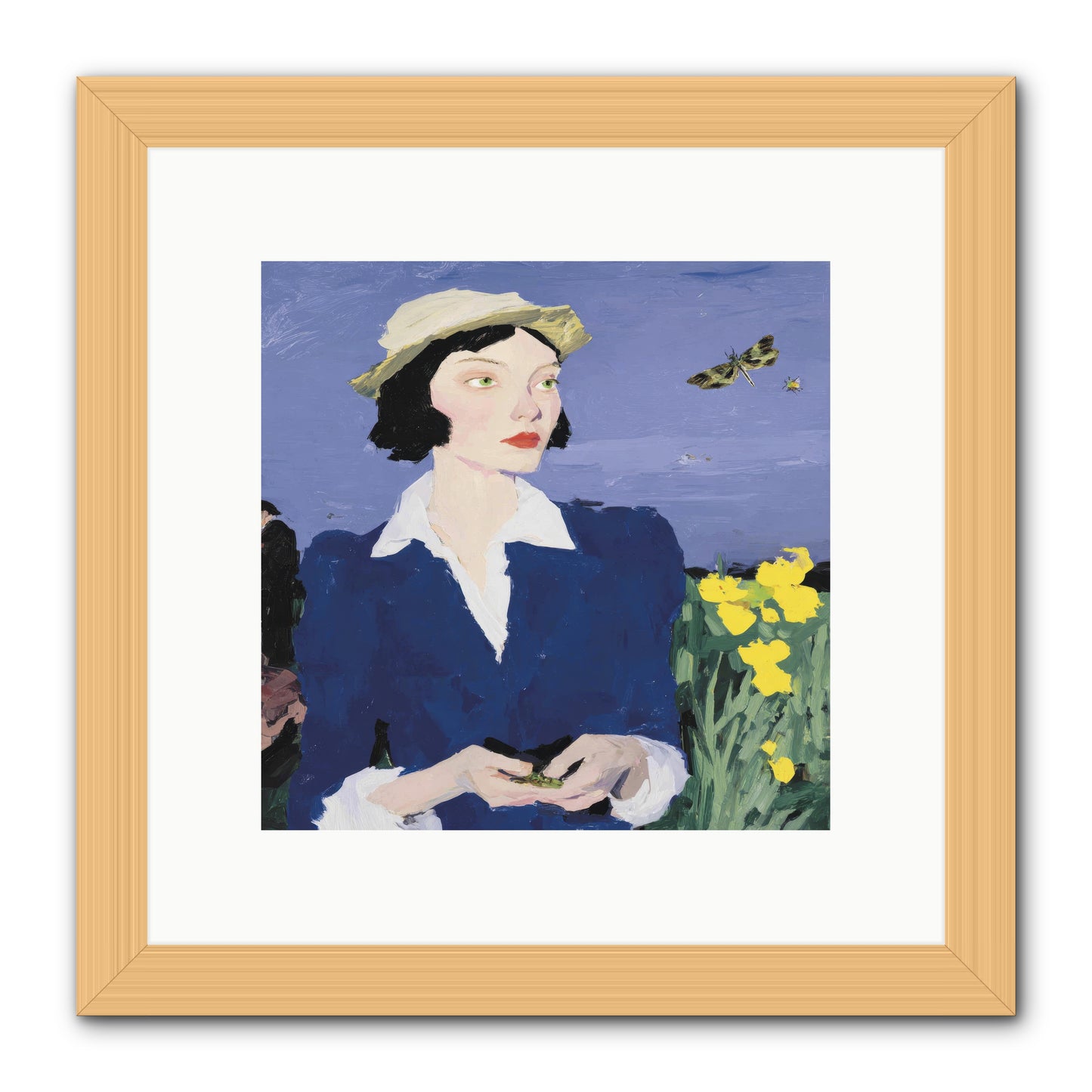 Wildness Joined for Tea -- Framed Print - Natural 10x10