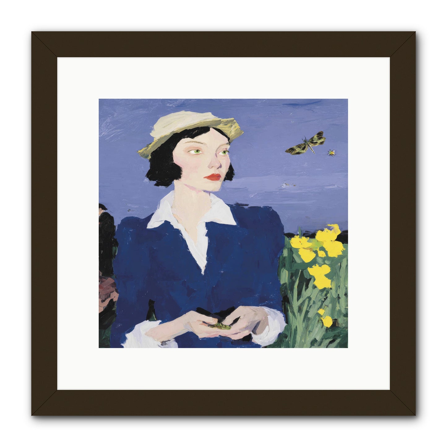 Wildness Joined for Tea -- Framed Print - Black 12x12