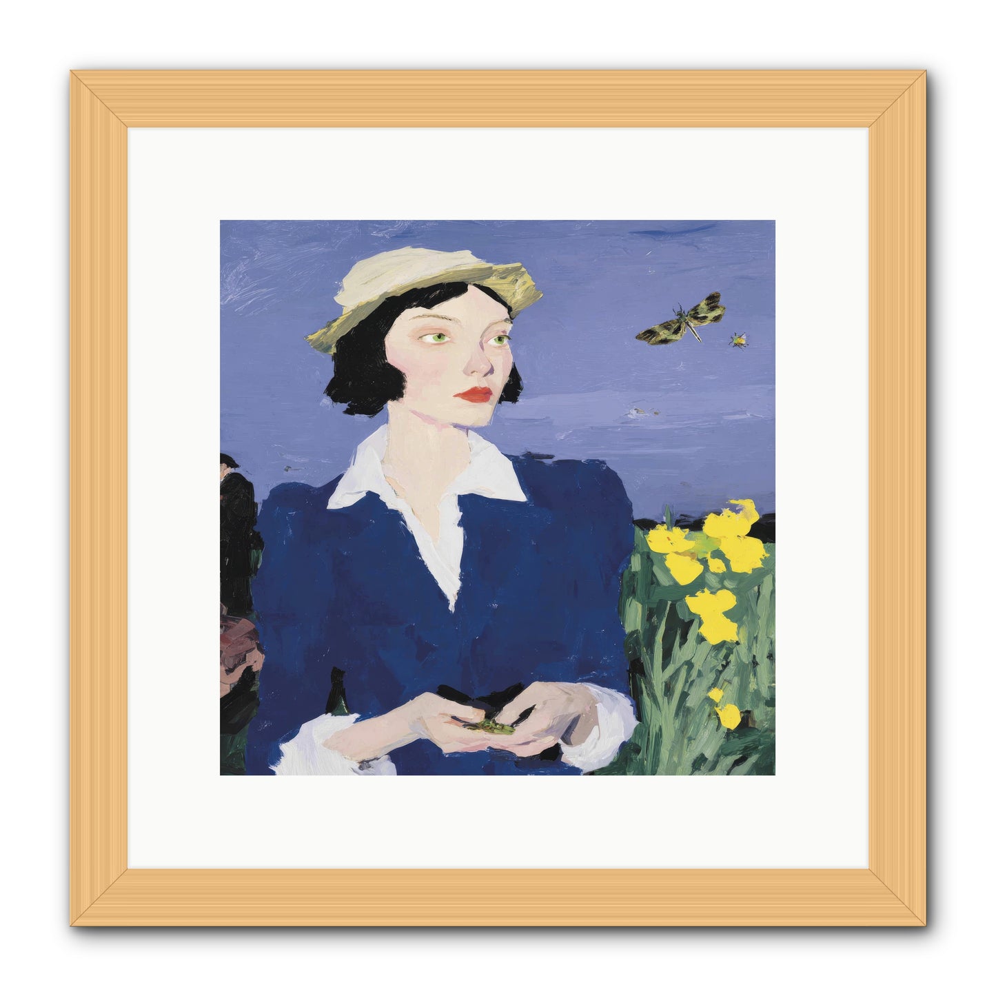 Wildness Joined for Tea -- Framed Print - Natural 12x12