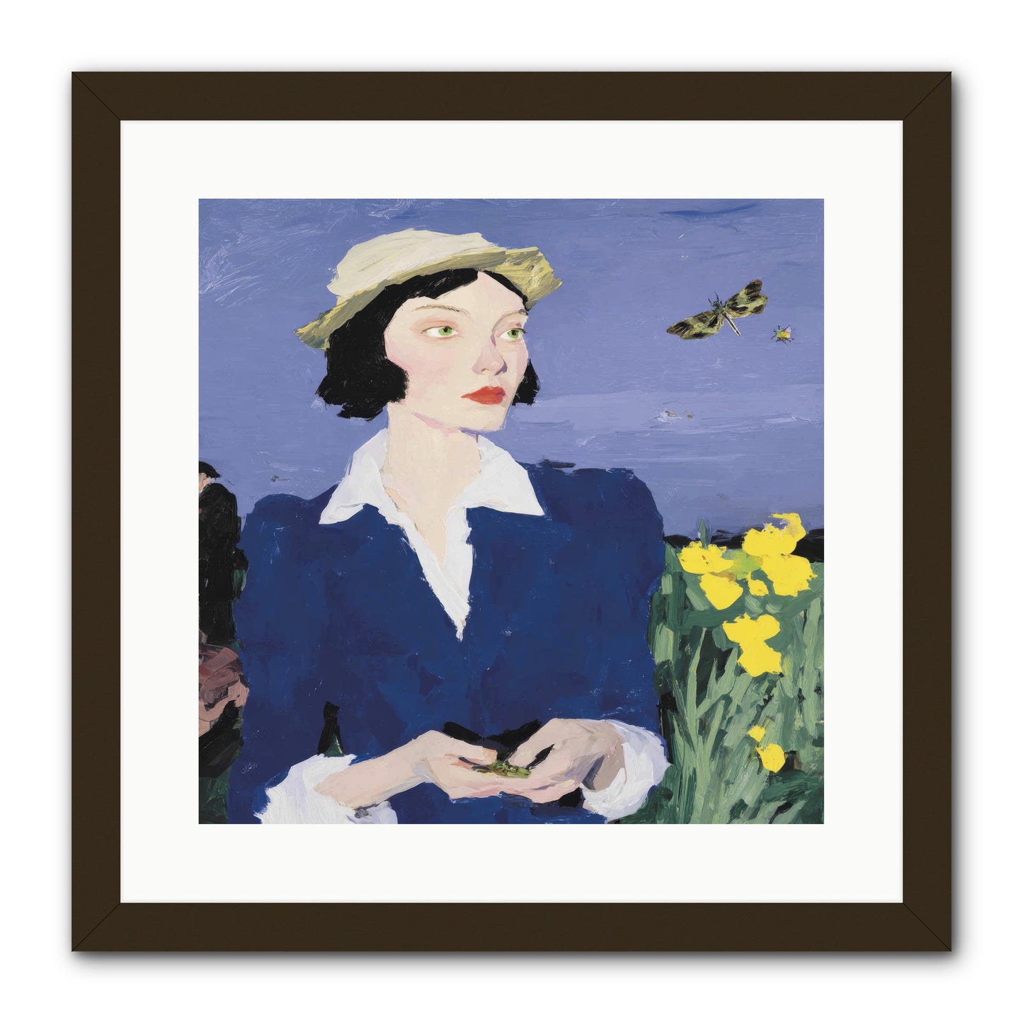 Wildness Joined for Tea -- Framed Print - Black 16x16