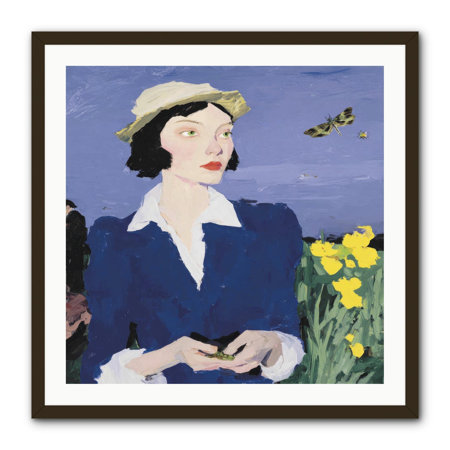 Wildness Joined for Tea -- Framed Print - Black 30x30