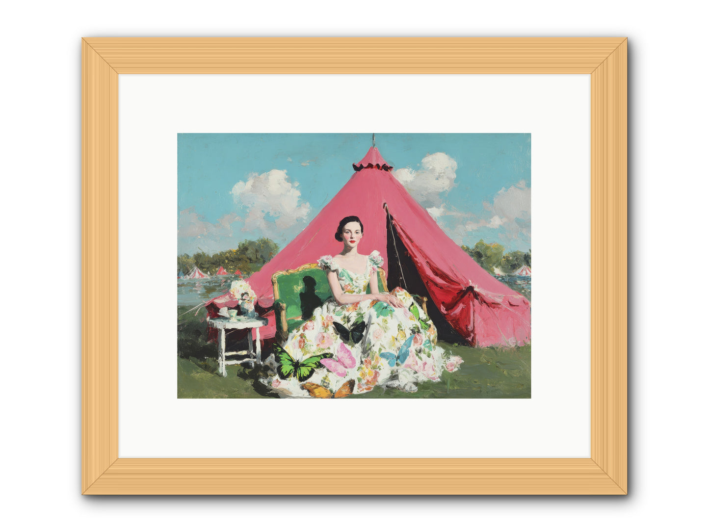 Willowmere Society-REZ -- Framed Print - Natural 12x9