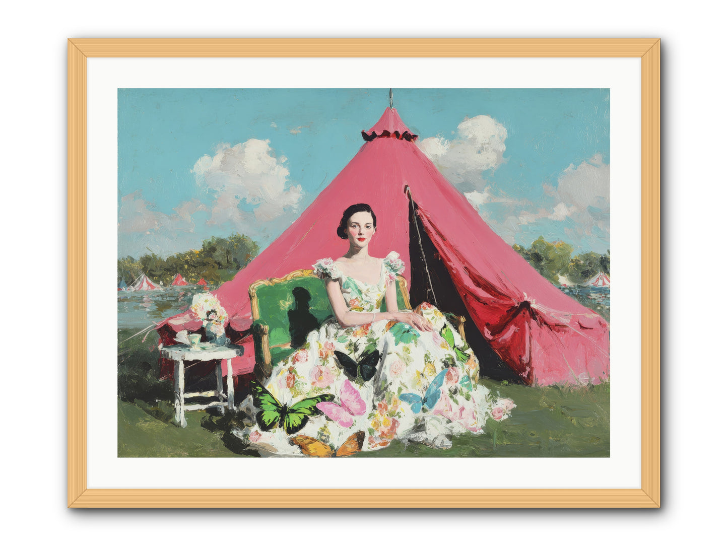 Willowmere Society-REZ -- Framed Print - Natural 32x24