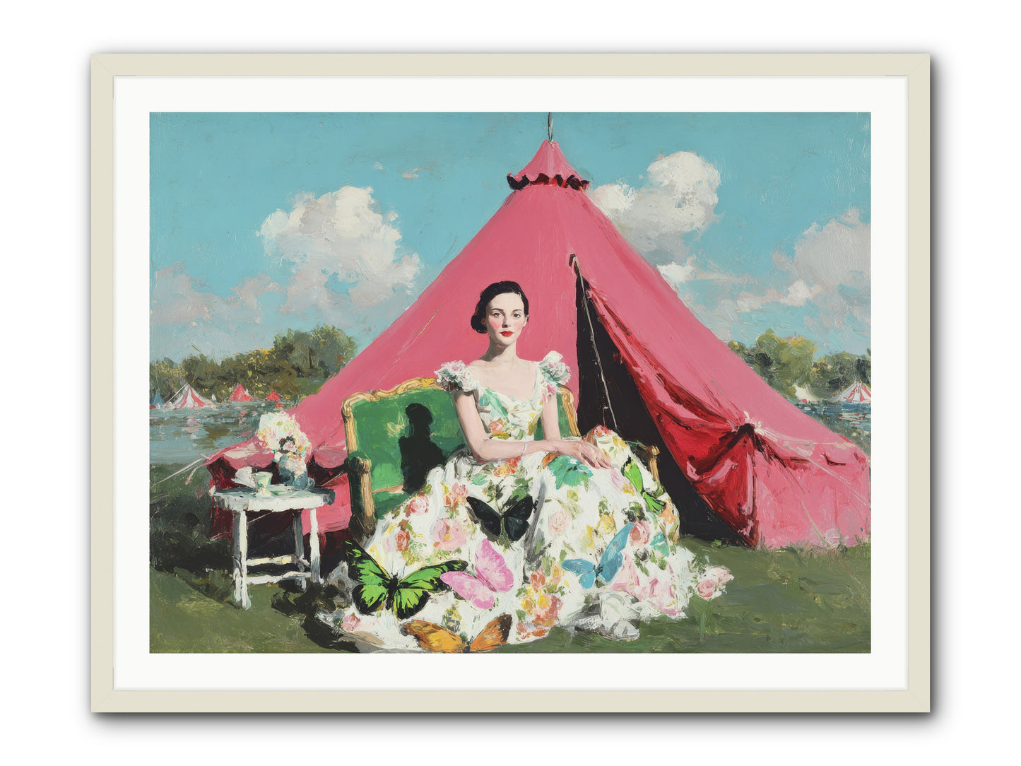 Willowmere Society-REZ -- Framed Print - White 40x30