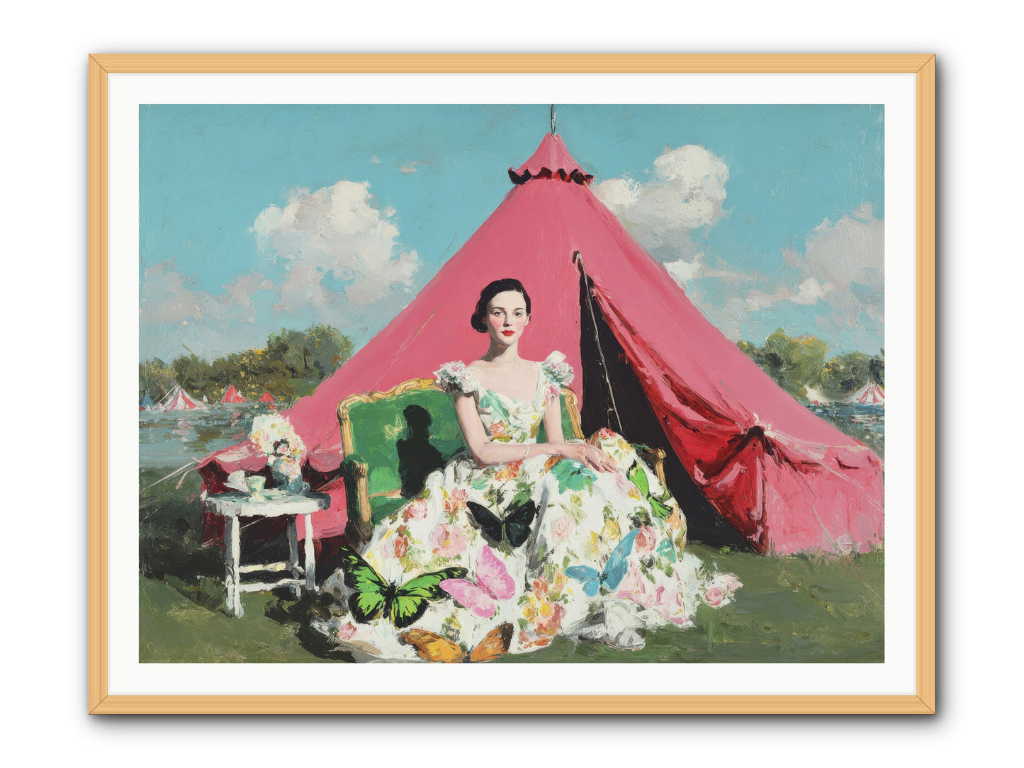 Willowmere Society-REZ -- Framed Print - Natural 48x36
