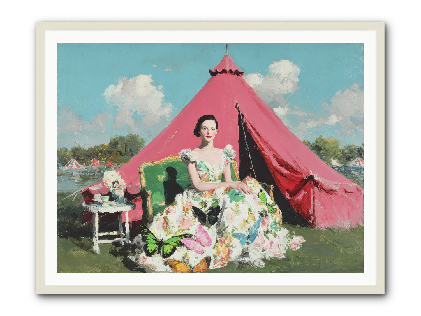 Willowmere Society-REZ -- Framed Print - White 48x36