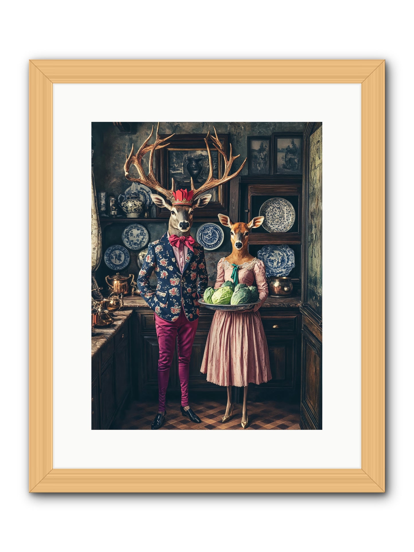 Wind Danced Through SupperRez -- Framed Print - Natural 12x16