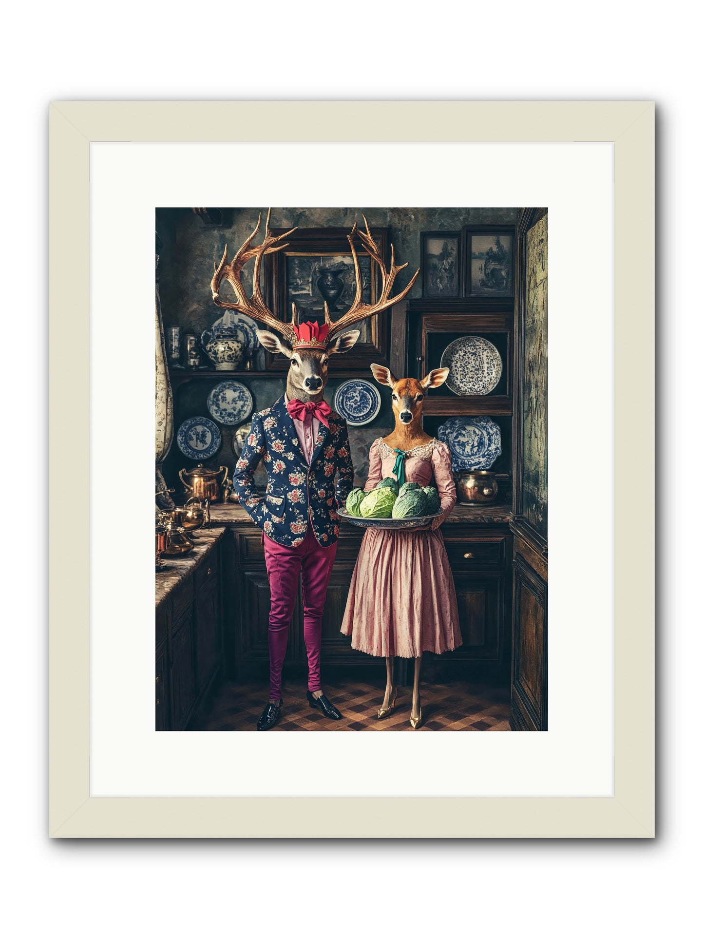 Wind Danced Through SupperRez -- Framed Print - White 12x16