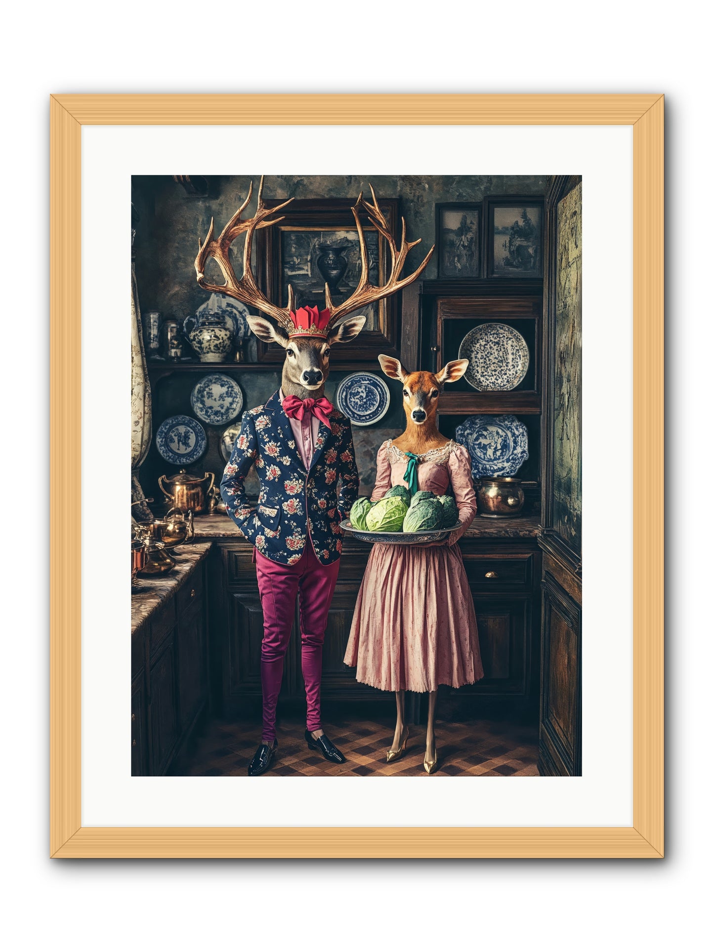 Wind Danced Through SupperRez -- Framed Print - Natural 18x24