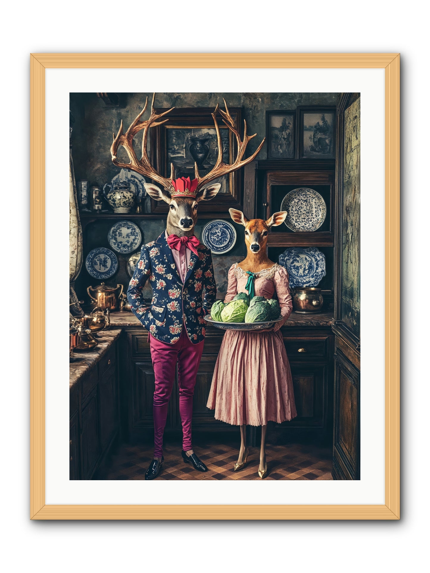 Wind Danced Through SupperRez -- Framed Print - Natural 24x32