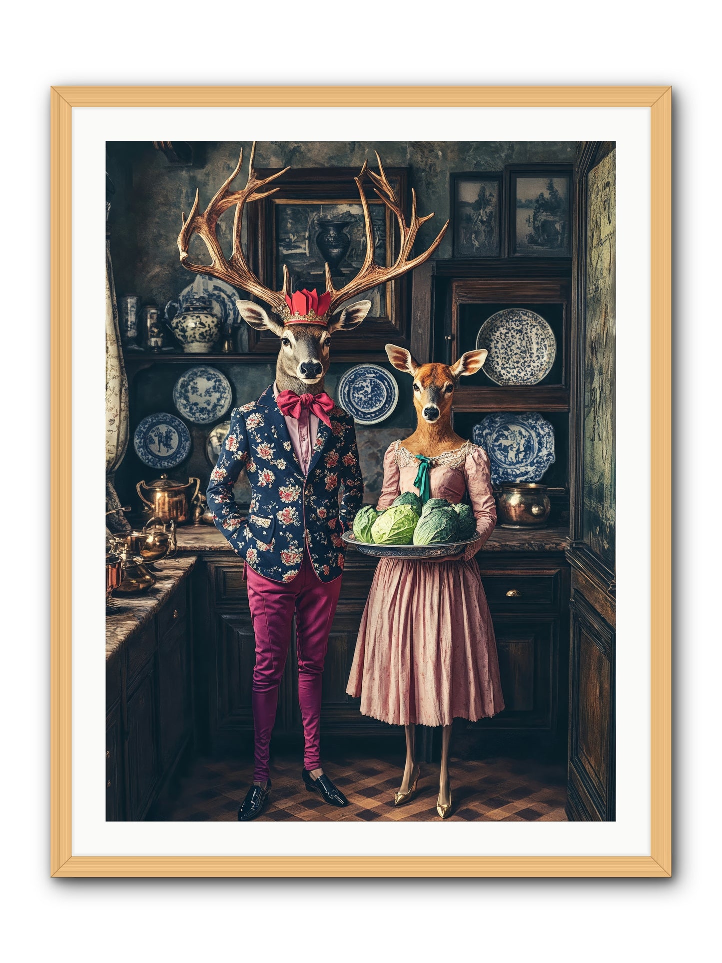 Wind Danced Through SupperRez -- Framed Print - Natural 30x40