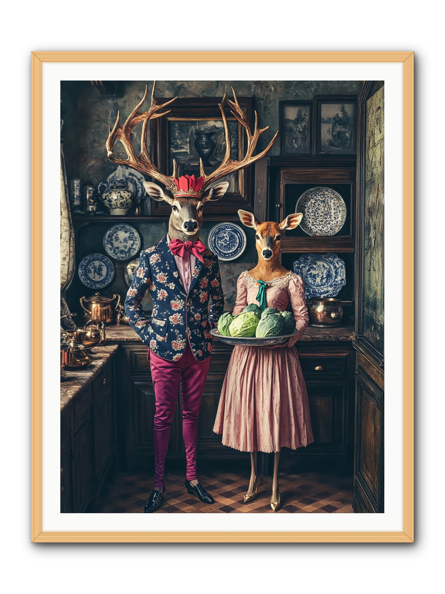 Wind Danced Through SupperRez -- Framed Print - Natural 36x48