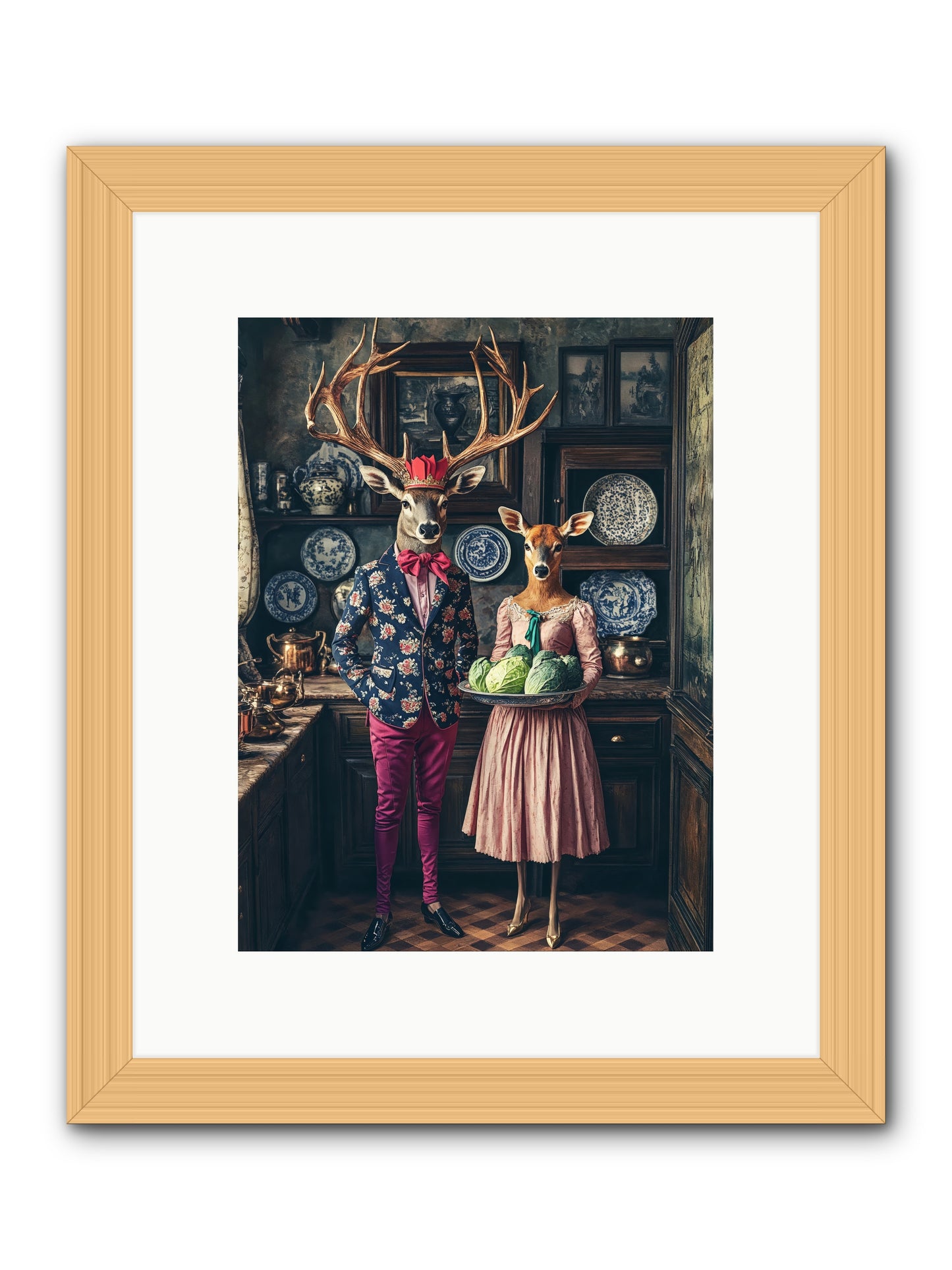 Wind Danced Through SupperRez -- Framed Print - Natural 9x12